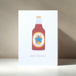 You're Speciale - A6-formaat Beer Lager Ale Bitter Drinking Alcohol Funny Pun Happy Valentine's Birthday Love-wenskaart - Gratis personalisatie