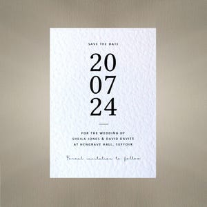 Biglietti e buste Save the Date - Inviti per annunci di matrimonio, fidanzamento, celebrazione, formato A6 - Personalizzazione gratuita