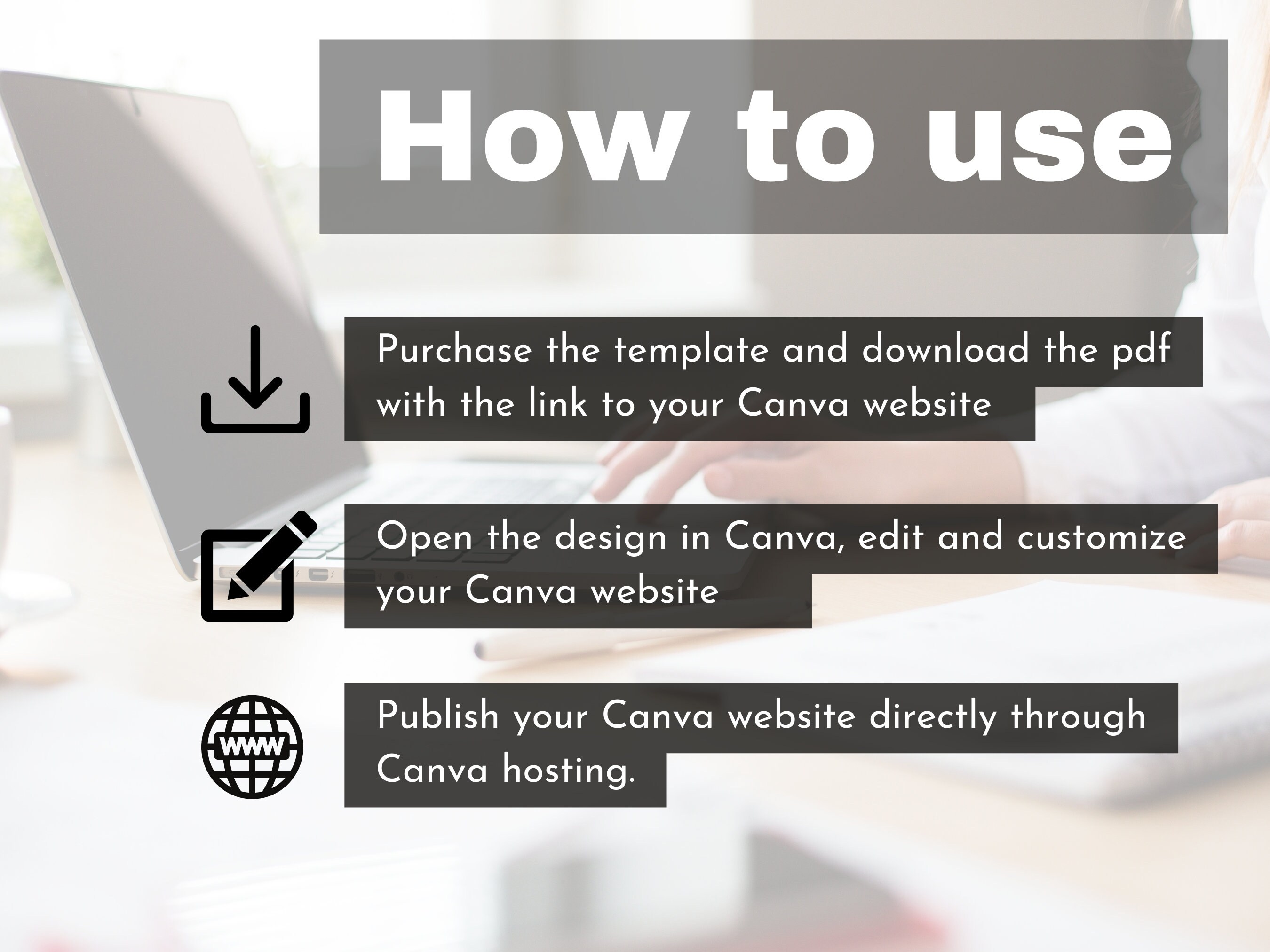 Business Coach Website Template Canva Website Template Sales Page