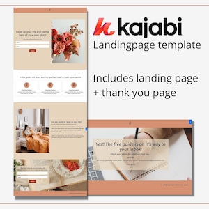 Kajabi template | Kajabi landingpage | Kajabi Opt-in page | Kajabi Freebie Template | Kajabi Thank you page