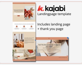 Kajabi template | Kajabi landingpage | Kajabi Opt-in page | Kajabi Freebie Template | Kajabi Thank you page