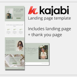 Kajabi template | Kajabi landingpage | Kajabi Opt-in page | Kajabi Freebie Template | Kajabi Thank you page