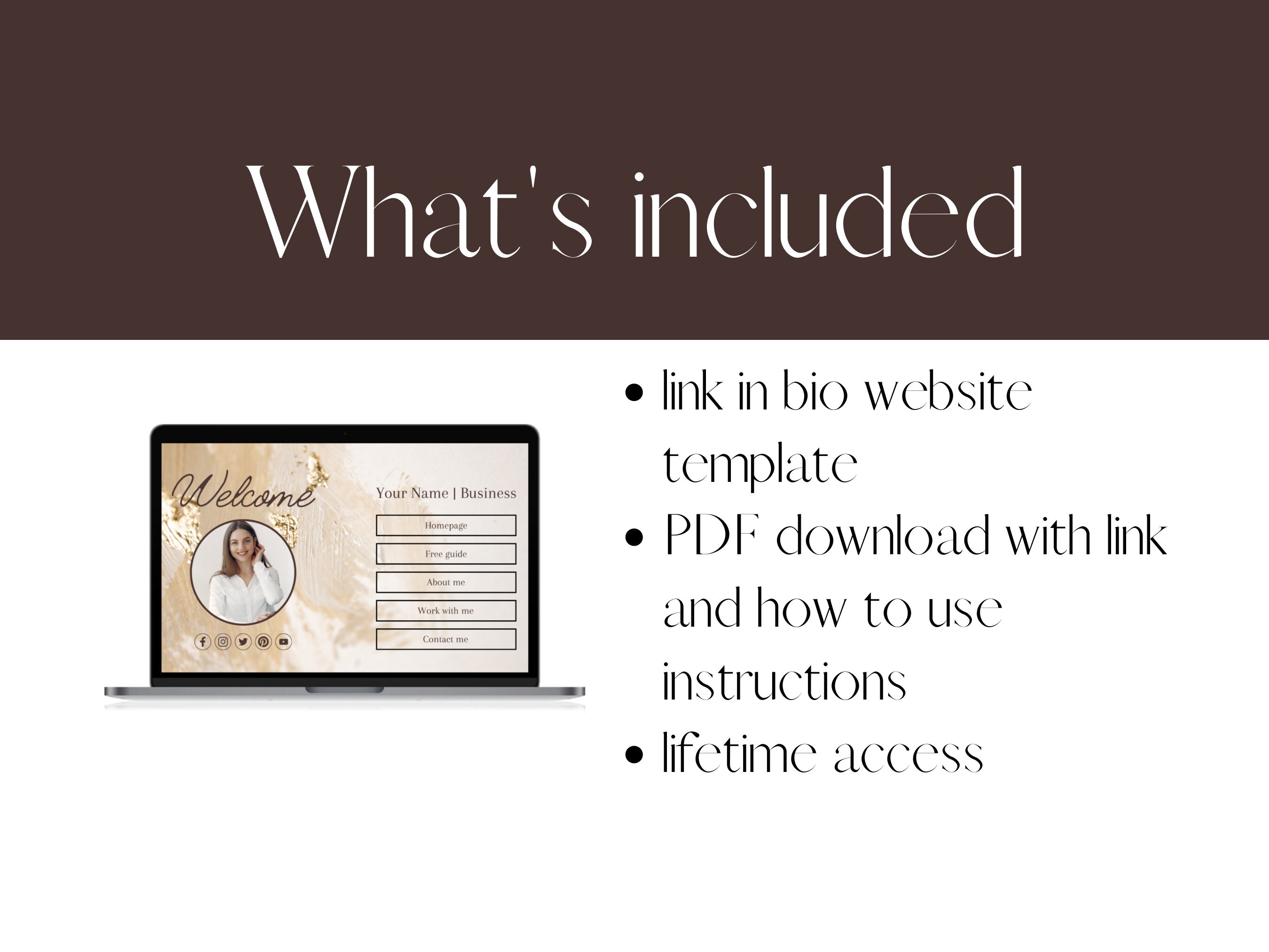 Canva Link in Bio Template Link in Bio Website Template Canva Template ...