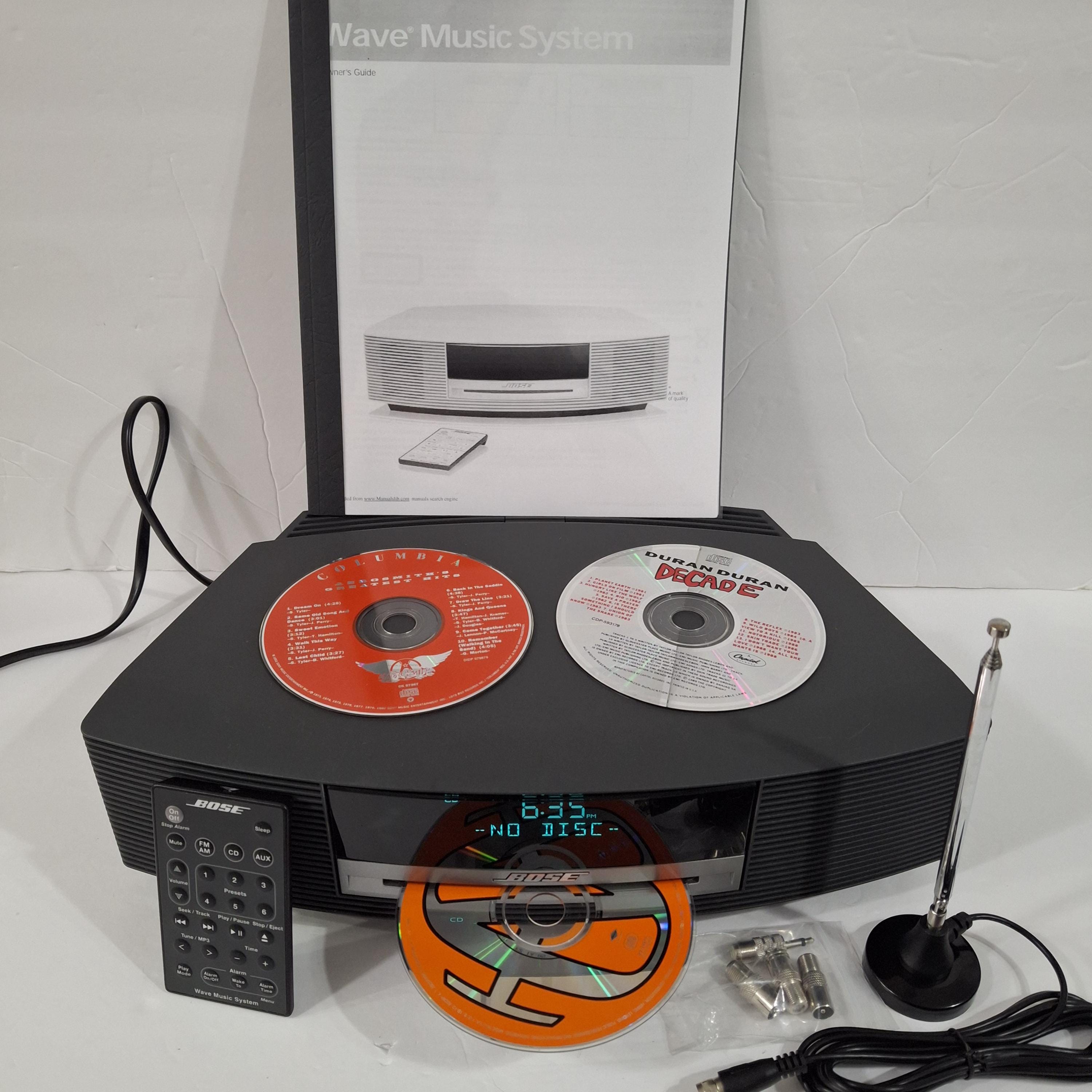 BOSEボーズ WAVE music systemI CD AM FM Bose Wave Music System AM/FM CD Player Radio Remote White