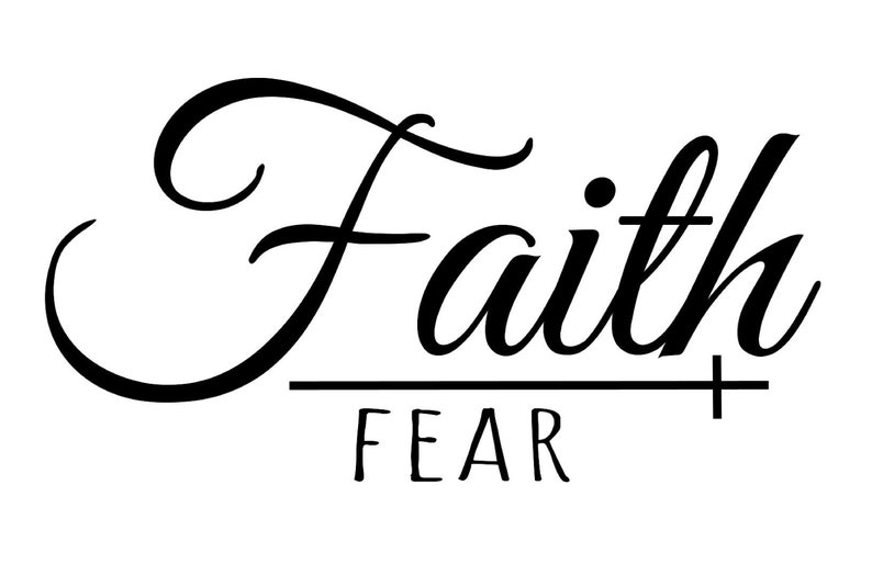 Faith Over Fear Wall Art Printable Digital Download Etsy