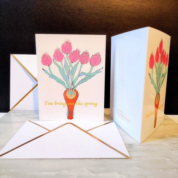 YOU BRING OUT The Spring A2 Glossy Greeting Card