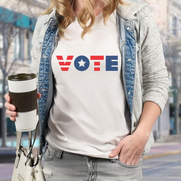 2024 Vote Graphic Tshirt, Election Day shirt, Presidential Election top, Voting rights top,  Non-partisan tshirt, Non Political Vote