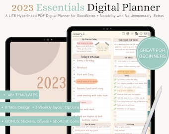 Interactive PDF with Navigation & Linked PDF | reMarkable 2 Digital Planner