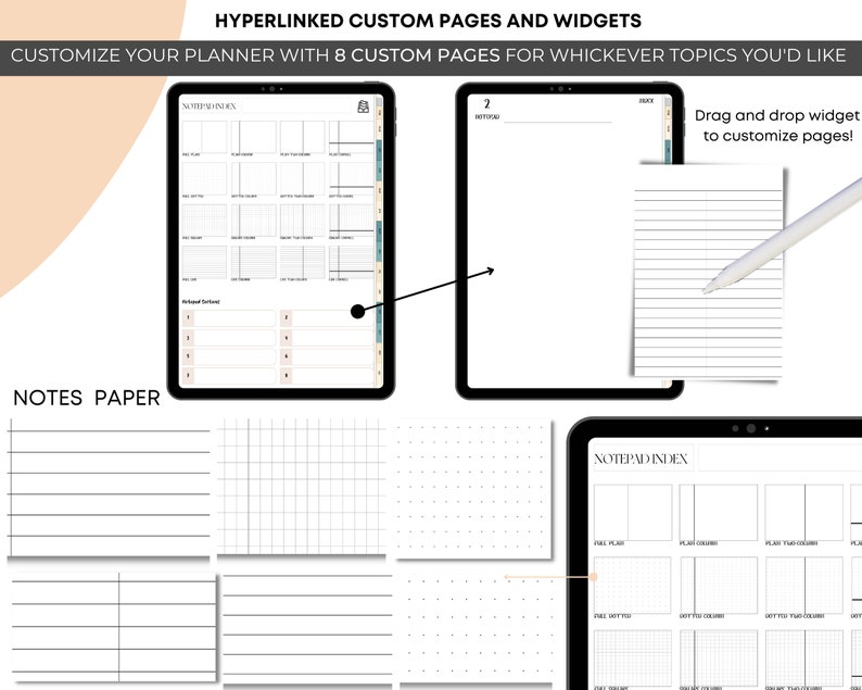 2024 2025 Boox Note Air Ultimate Planner Hyperlinked Digital Planner