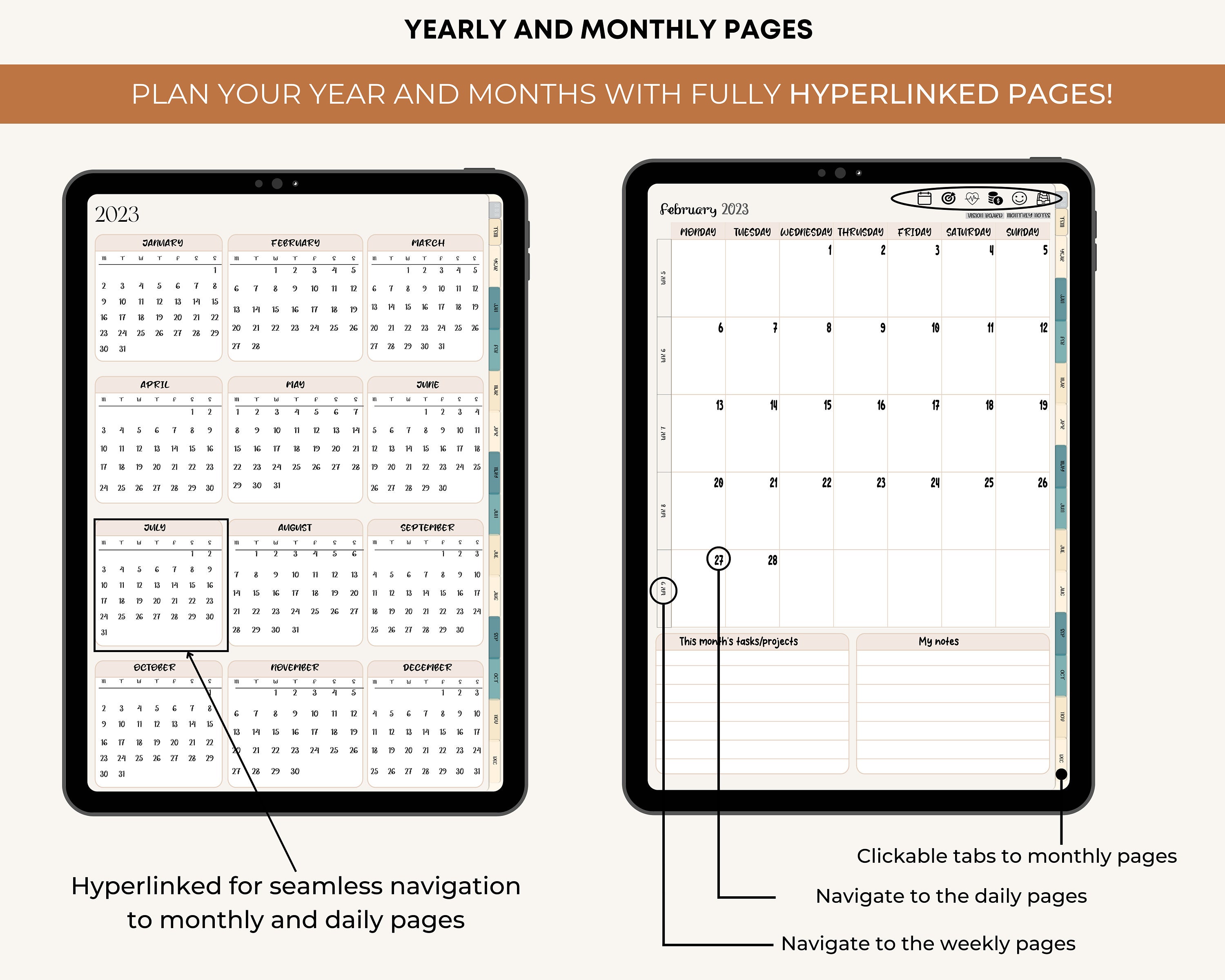 Ultimate Digital Planners 2024 2025 Chartsheets NBKomputer