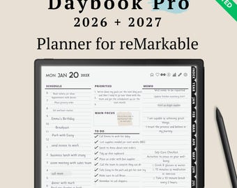 Templates for Remarkable Paper Pro Tablet 2026 2027 | Productivity bundle | remarkable paper pro templates