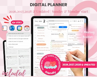 2026 clander, Digital planner,Plan Your Life the Way You Want | Customizable Digital Planner for reMarkable 2