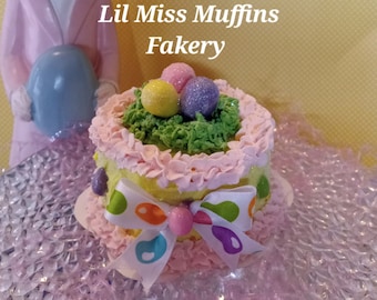 Easter Mini Cake, Faux/Fake bake