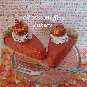 Pumpkin Pie, Faux Pumpkin Pie, Fake Bake Pumpkin Pie