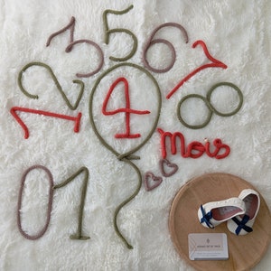 Cartes étapes 12 mois de bébé