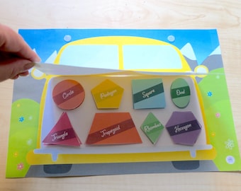 Montessori Shapes Matching Activity: Preschool Learning (PDF)