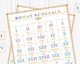 Roman Numeral Matching Activity: Montessori Learning (PDF)