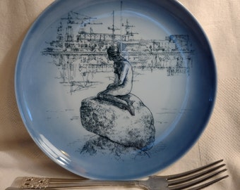 Royal Copenhagen verzamelbord Bing & Grondahl The Little Mermaid, 7" diameter