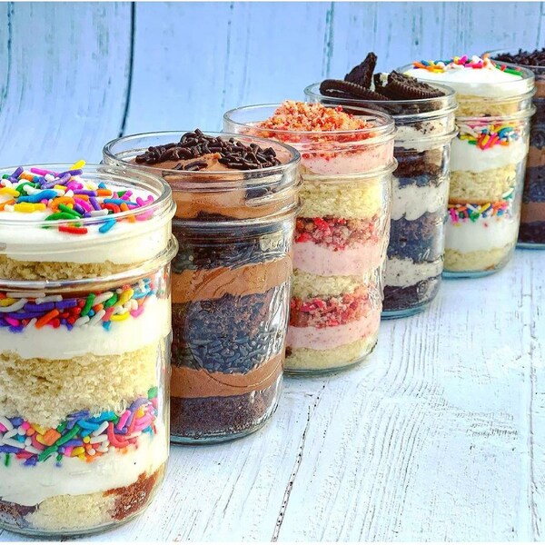 Cake in a Jar Etsy