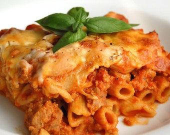 Homemade Trays of Baked Zitti