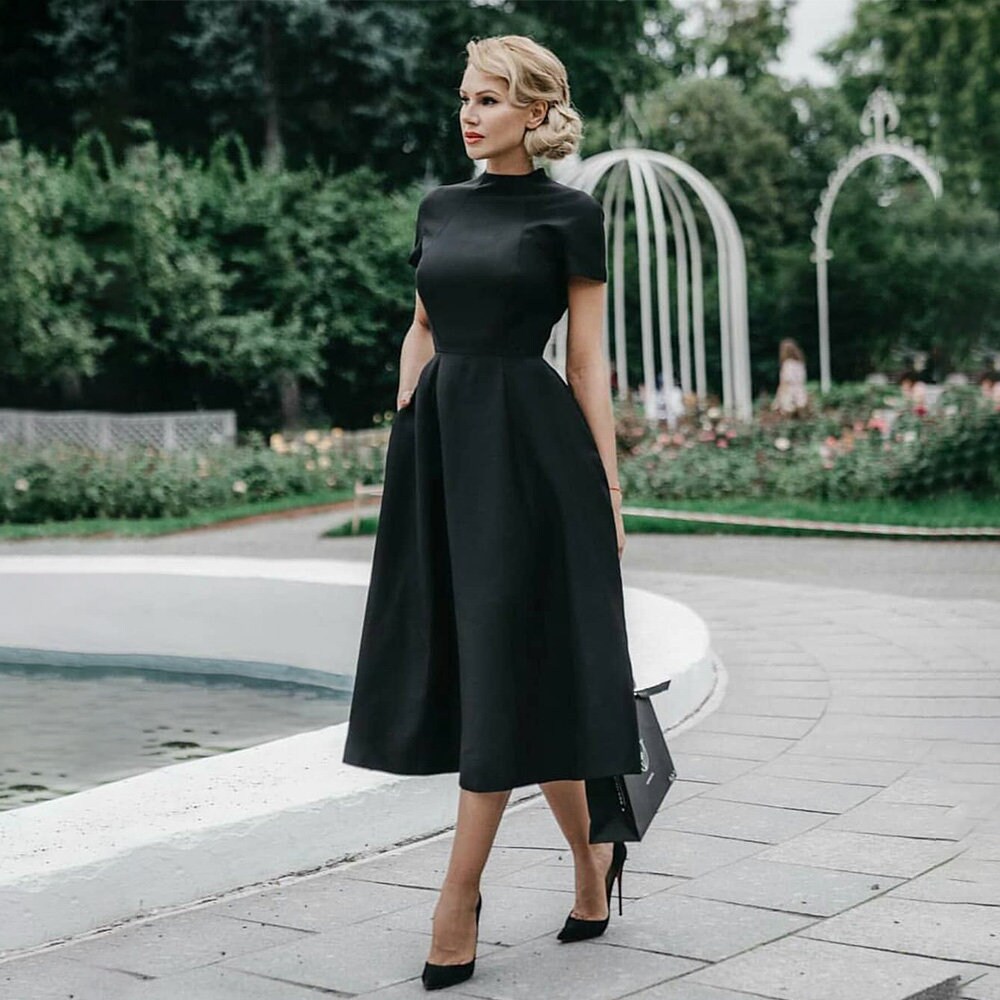 Elegant Black Dress - Etsy Singapore