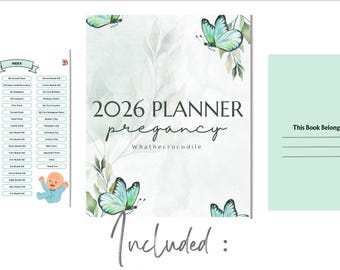 Digital Pregnancy Planner for iPad | Hyperlinked Pregnancy Journal for GoodNotes | New Mom & First-Time Mom Planner