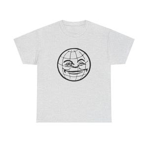 Pulp Fiction T-Shirt: Jimmie Dimmick Smiling Globe - Unisex Heavy Cotton Tee imagem 2