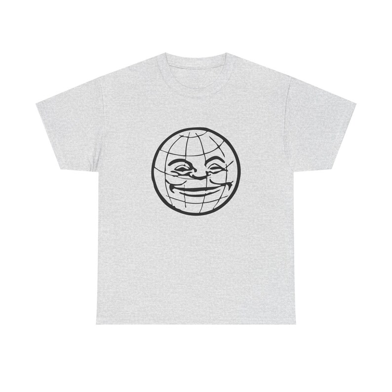 Pulp Fiction T-Shirt: Jimmie Dimmick Smiling Globe - Unisex Heavy Cotton Tee imagem 2