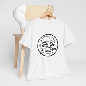 Pulp Fiction T-Shirt: Jimmie Dimmick Smiling Globe - Unisex Heavy Cotton Tee imagem 5