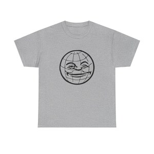 Pulp Fiction T-Shirt: Jimmie Dimmick Smiling Globe - Unisex Heavy Cotton Tee imagem 3