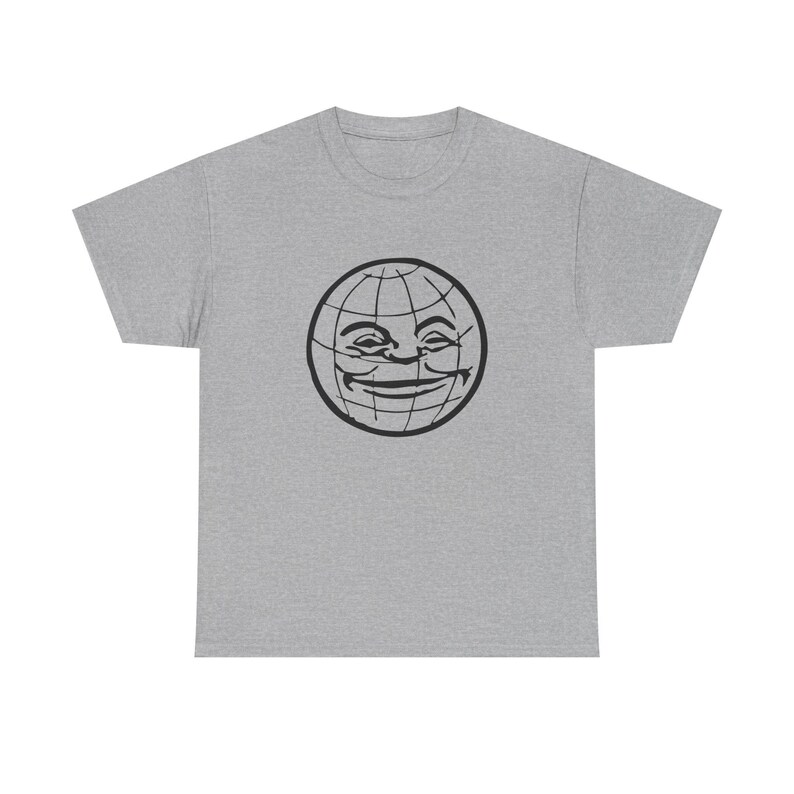 Pulp Fiction T-Shirt: Jimmie Dimmick Smiling Globe - Unisex Heavy Cotton Tee imagem 3