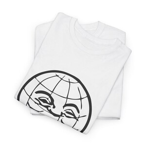 Pulp Fiction T-Shirt: Jimmie Dimmick Smiling Globe - Unisex Heavy Cotton Tee imagem 4