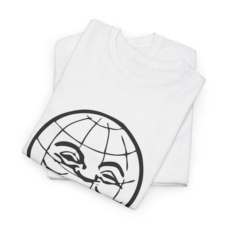 Pulp Fiction T-Shirt: Jimmie Dimmick Smiling Globe - Unisex Heavy Cotton Tee imagem 4