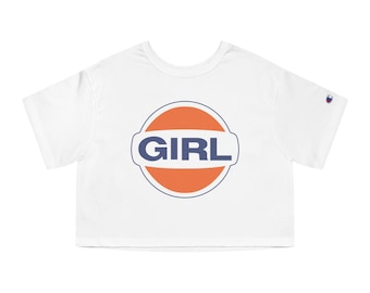 Pamela Anderson 90s Girl Logo - Champion Women's Heritage Cropped T-Shirt