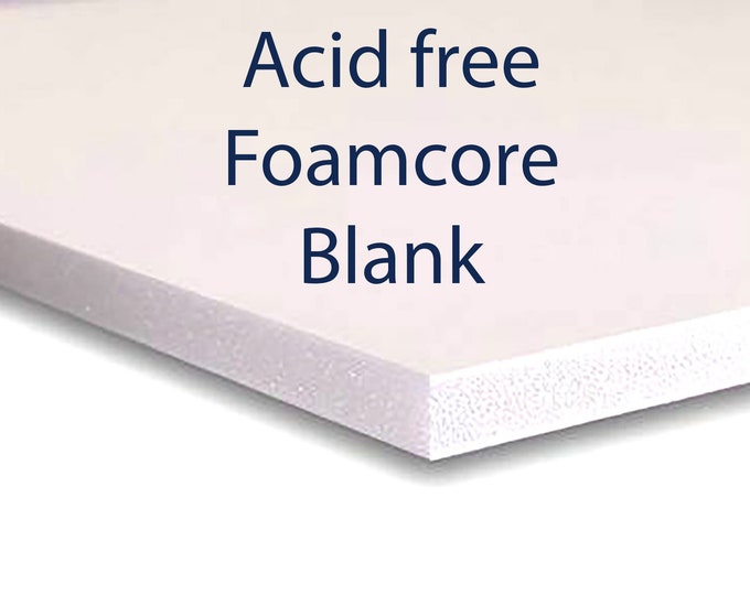 Acid Free Foam Core Backing for Picture Framing Conservation Quality