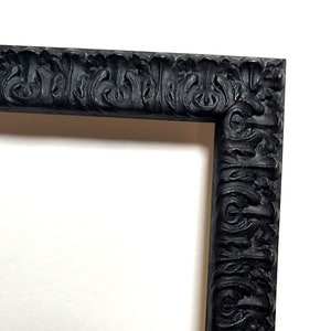 Black vintage ornate traditional frame for wedding, botanical or family photos picture frame 4x6 5x7 8x10 11x14