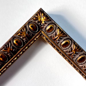 Bronze gold ornate traditional XOXO picture frame solid wood antique brushed gold photo frame 4x6 5x7 6x8 8x10 9x12 11x14