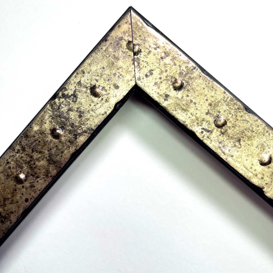 Industrial Style Distressed Warm Pewter Rivet Picture Frame 4x6 5x7 6x8 ...