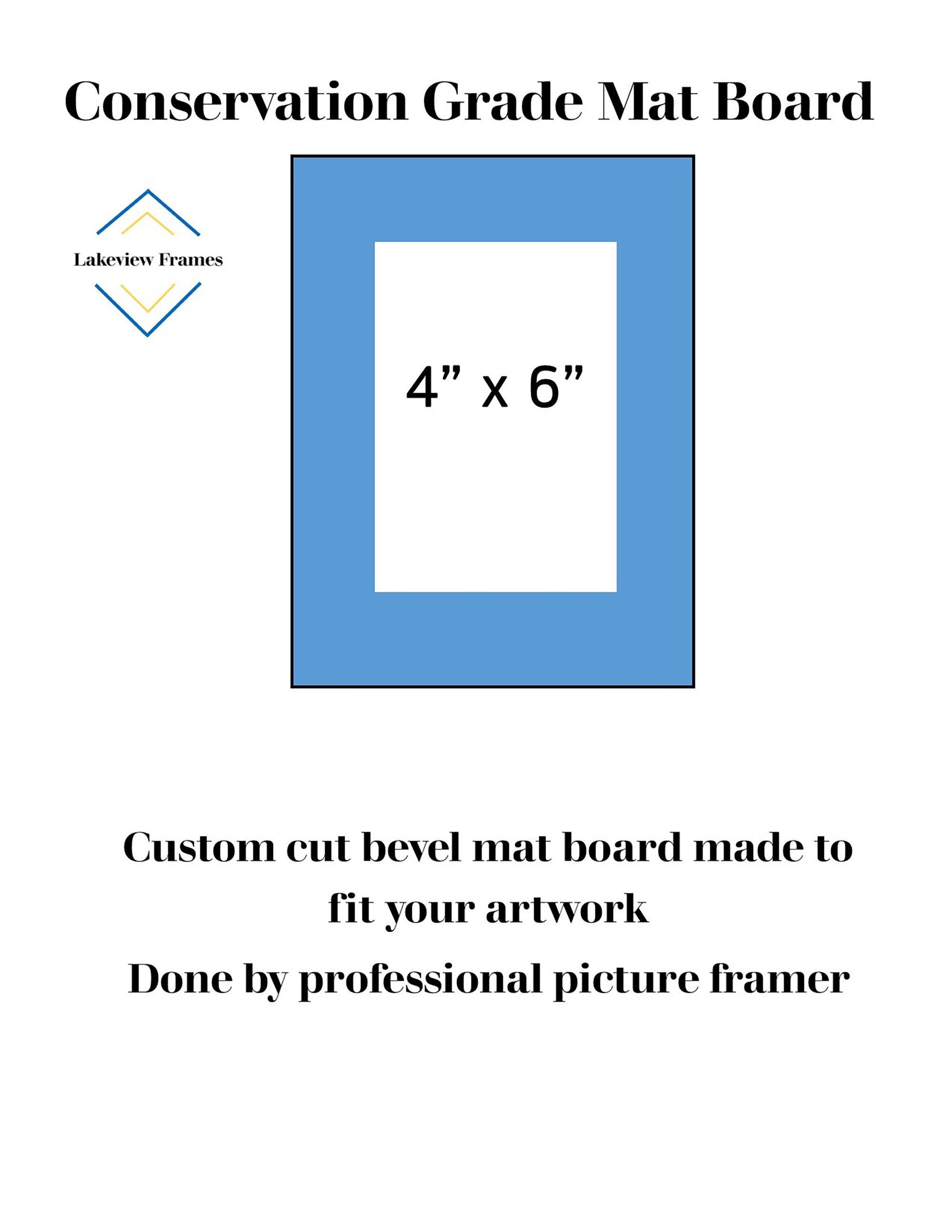 4x6 Premium Matboard for Your Picture Frame Custom Cut Mat - Etsy