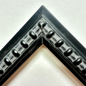 Traditional black beaded solid wood picture frame classic contemporary style