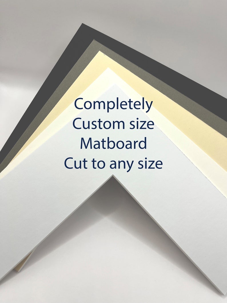 Completely Custom Size Mat Board for Picture Frame Cut to Your Size Frame and Opening Etsy