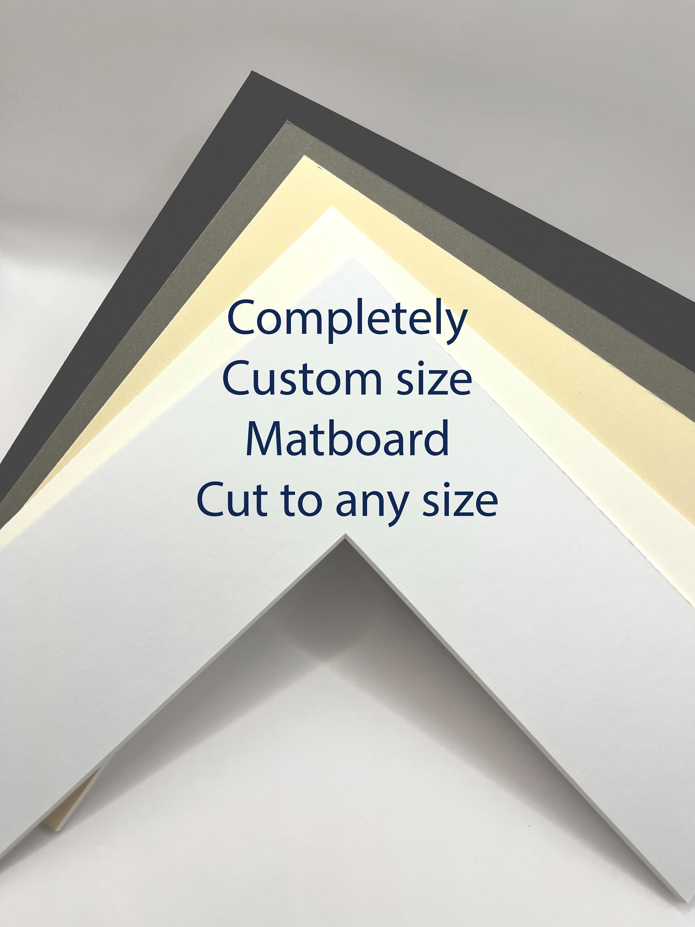 Completely Custom Size Mat Board for Picture Frame Cut to Your Size