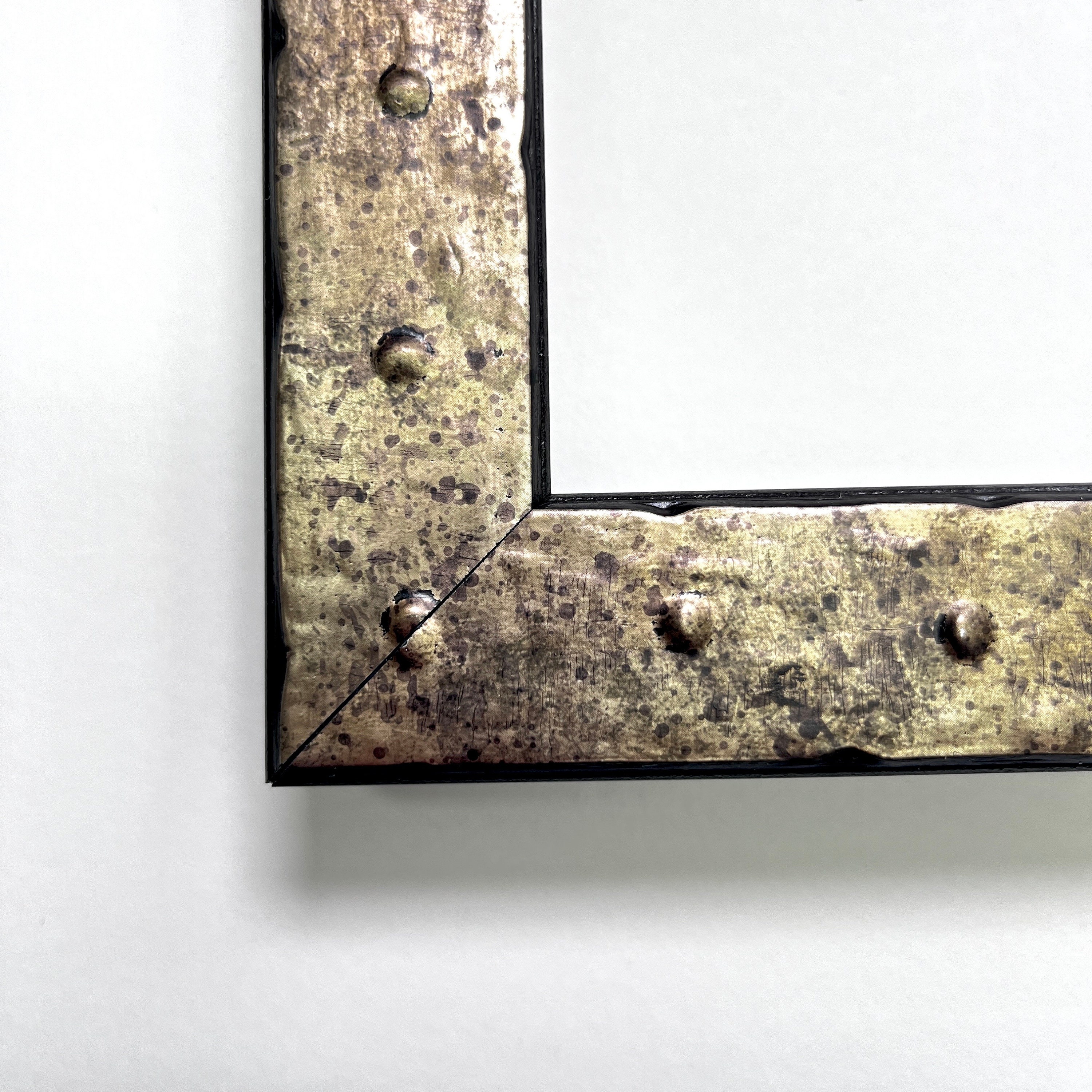 Industrial Style Distressed Warm Pewter Rivet Picture Frame 4x6 5x7 6x8 ...