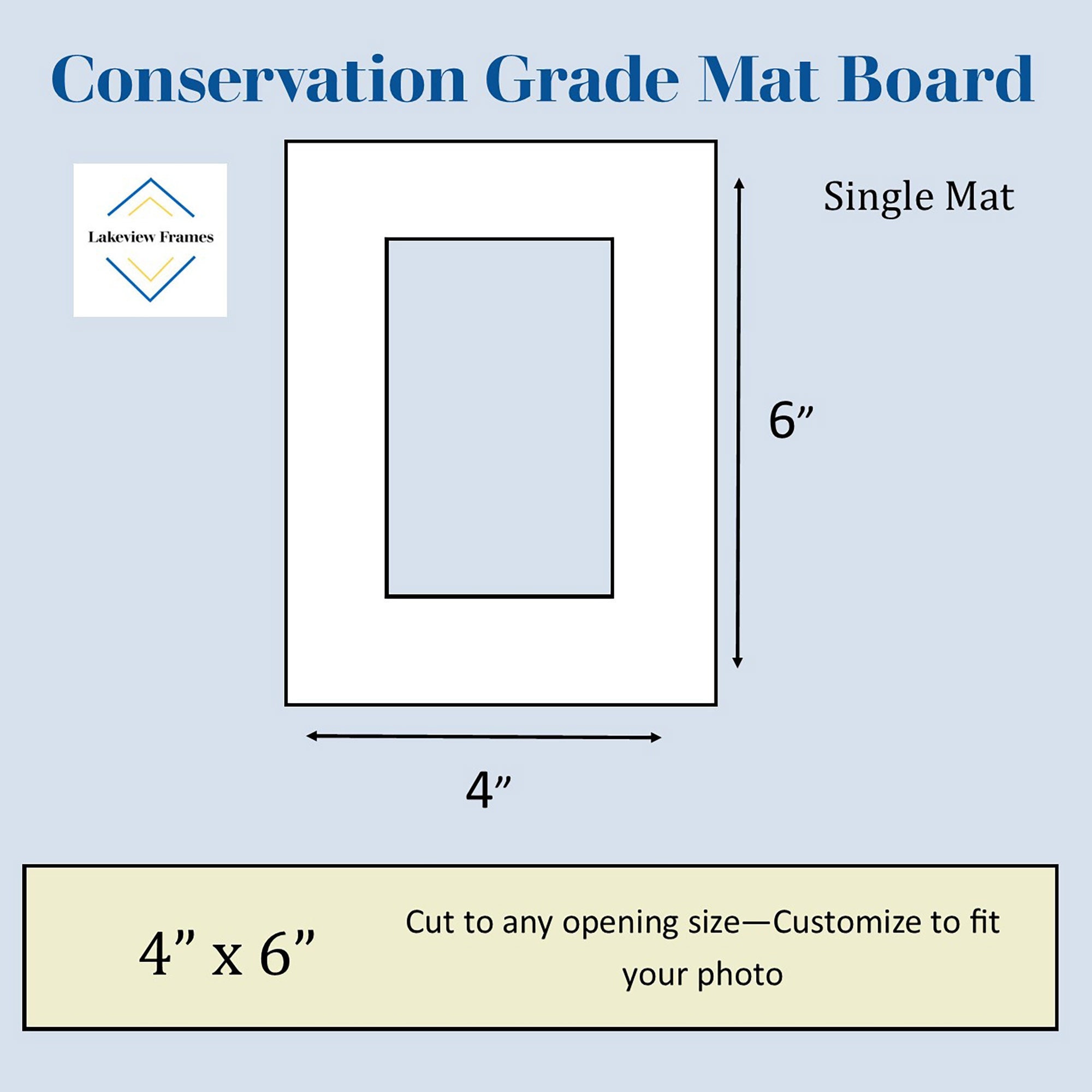 5x7 Conservation Mat Board - Blank