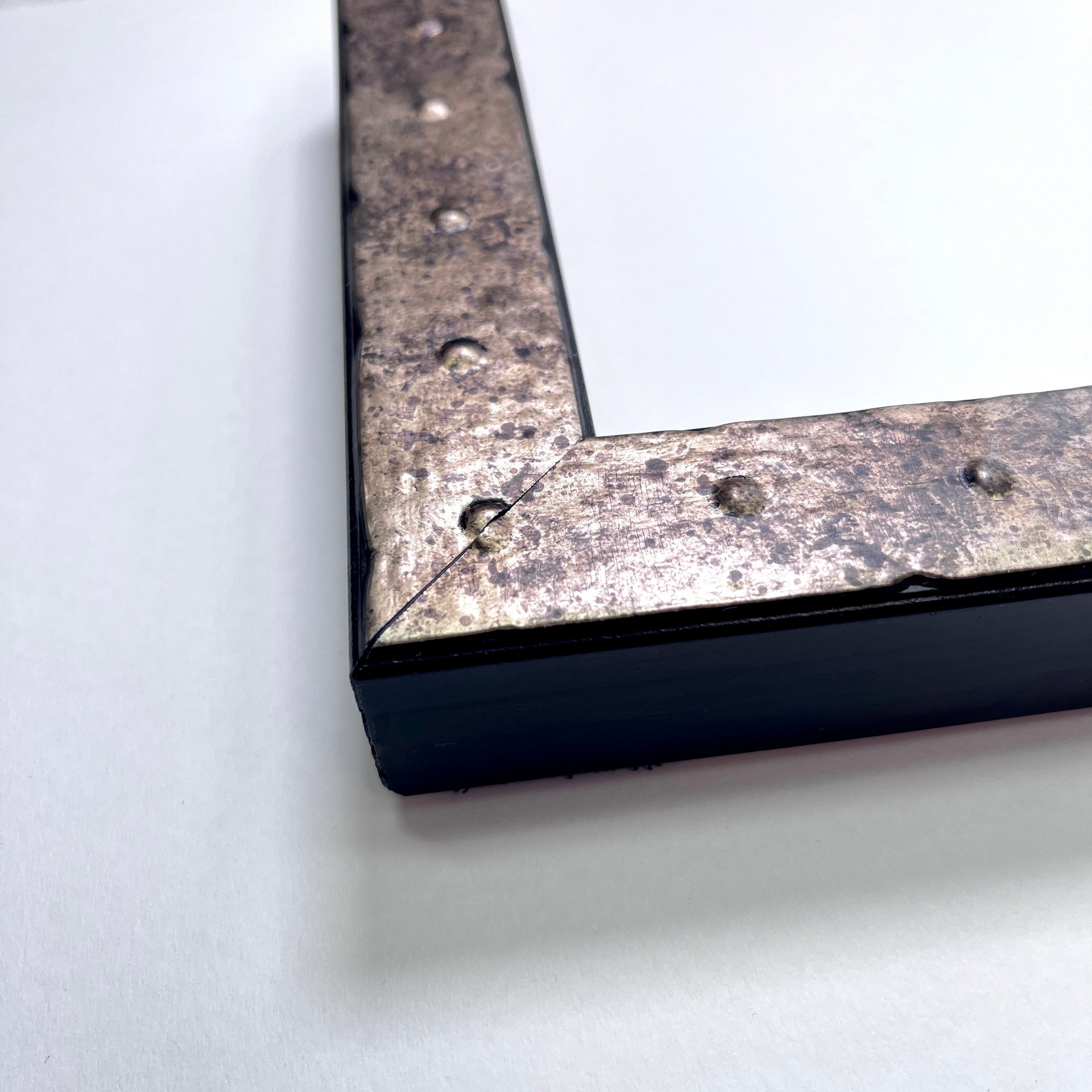 Industrial Style Distressed Warm Pewter Rivet Picture Frame 4x6 5x7 6x8 ...