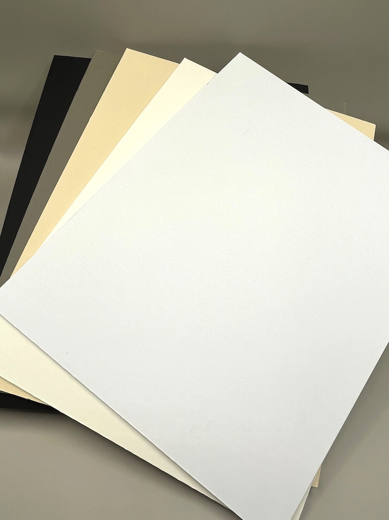 Blank UNCUT Matboard for Picture Framing Solid Single Mat No Opening