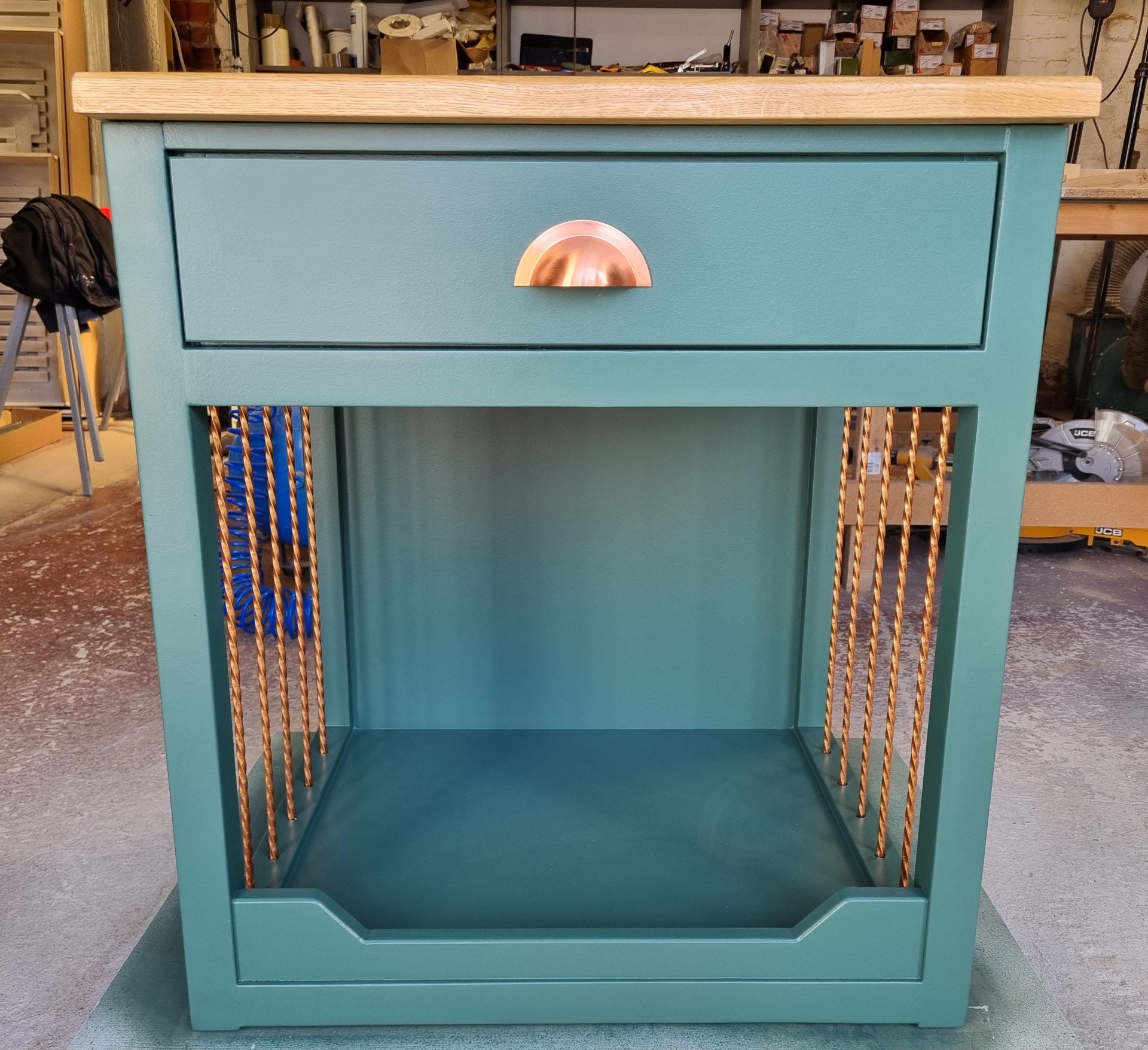 Small Bespoke Handmade Wooden Dog Crate Sideboard Furniture. ONLY 1