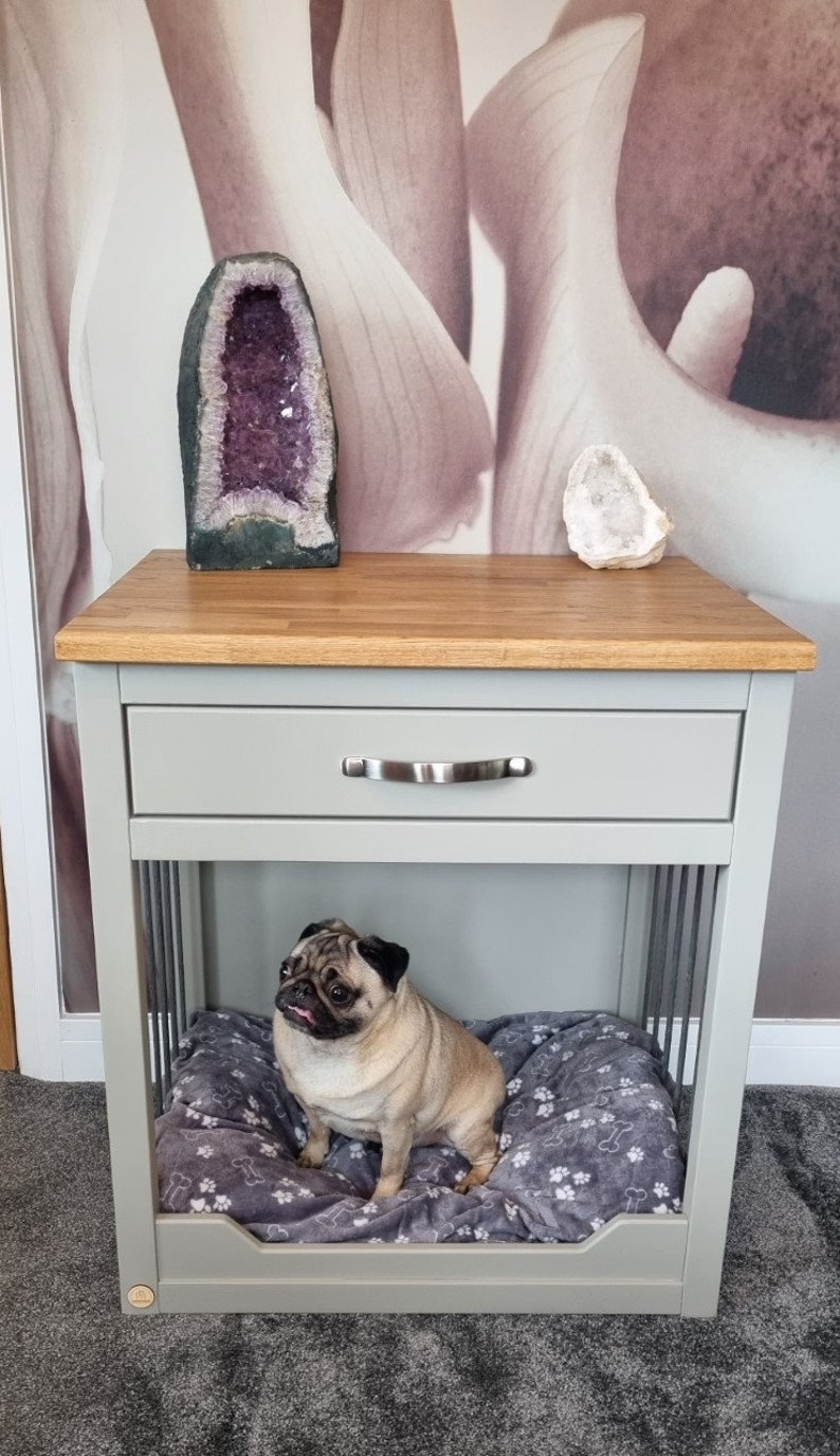 Medium Bespoke Handmade Wooden Dog Crate Sideboard Furniture Etsy