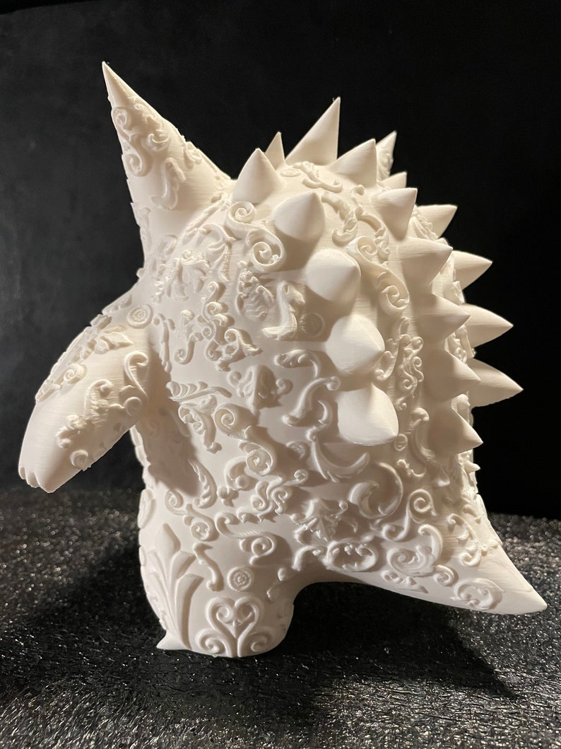Ornamental Gengar 3D Print Black and White Etsy
