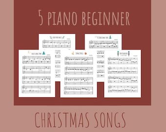 5 Piano Beginner Christmas Songs